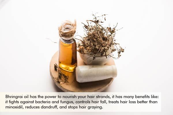 hair benefits of using bhringraj oil