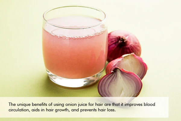 hair benefits of onion juice