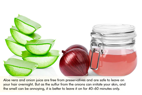 general queries related to aloe vera and onion juice for hair