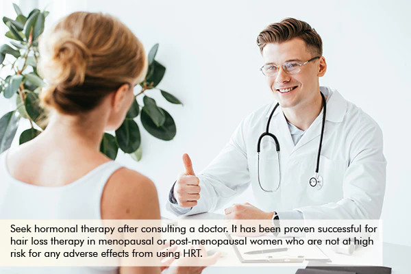 seeking hormonal therapy can help reverse hormonal hair loss