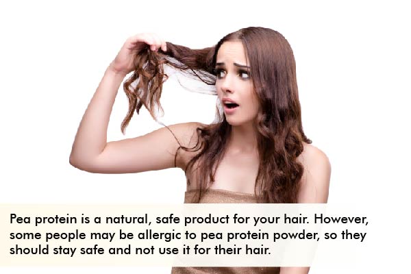 precautions to consider prior using pea protein for hair
