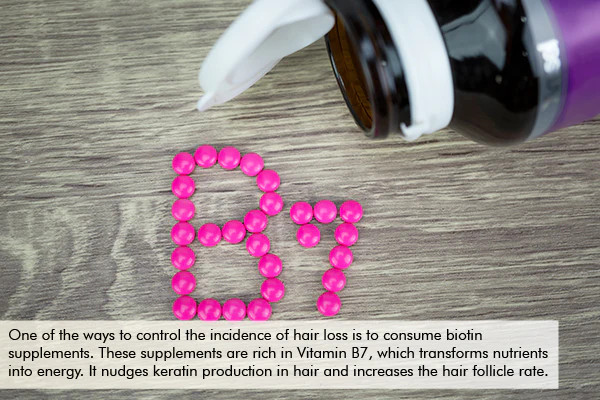 taking biotin supplements can help prevent excessive hair loss