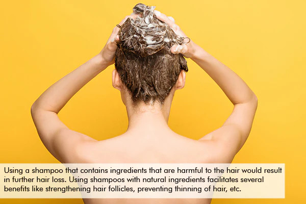 using a poor-quality shampoo can result in hair loss while oiling