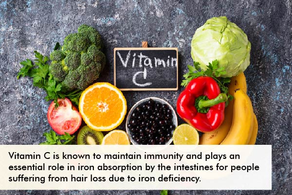 vitamin C consumption can help make the hair strong