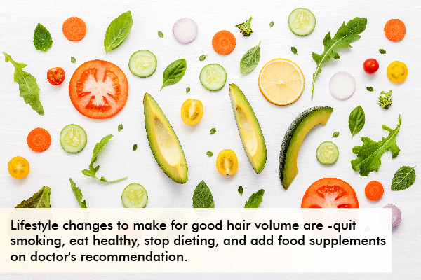 lifestyle changes to boost hair volume