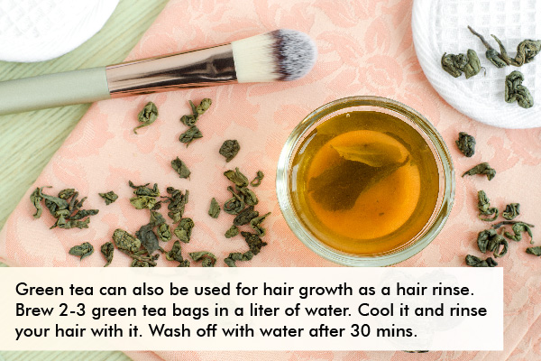 ways to use green tea for hair growth