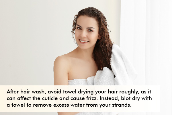 blot-dry your hair during the monsoon can help avoid hair damage