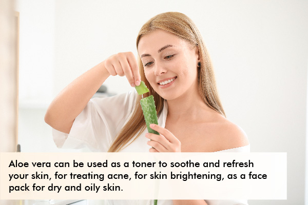 ways to use aloe vera for the skin and face