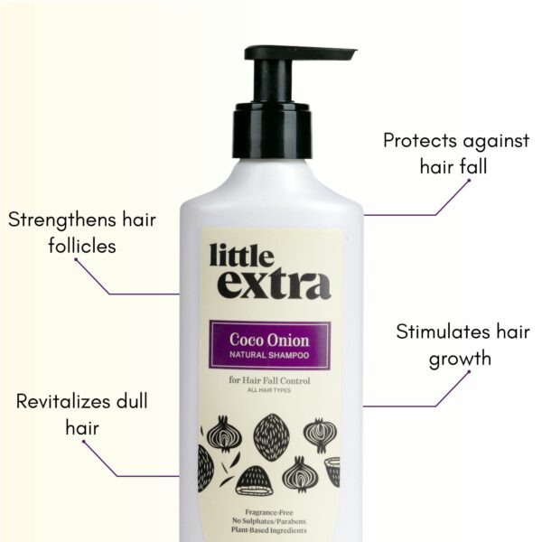 little extra shampoo to control hair fall