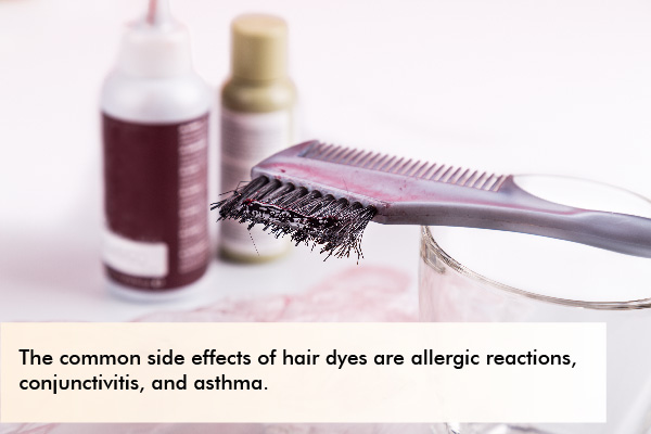 common side effects of using hair dyes