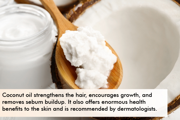 coconut oil can help hydrate and nourish hair and skin in winter