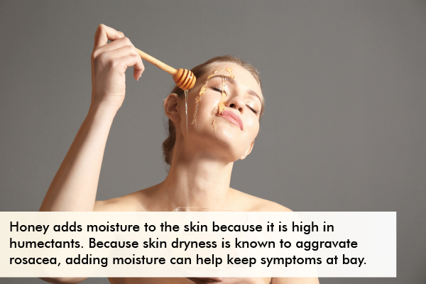 topical application of honey can help reduce facial redness