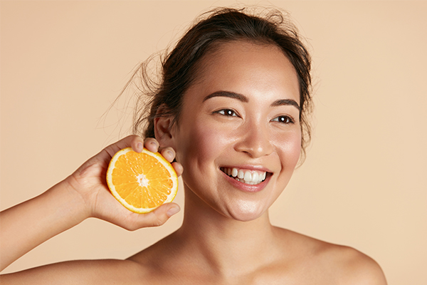 is eating oranges good for acne?