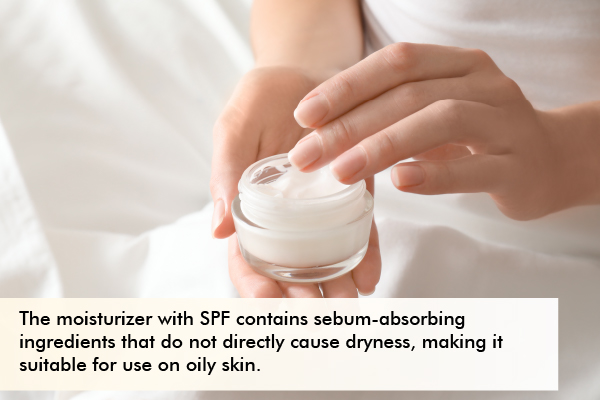moisturizers with SPF can help protect the skin against harmful UV rays of the sun