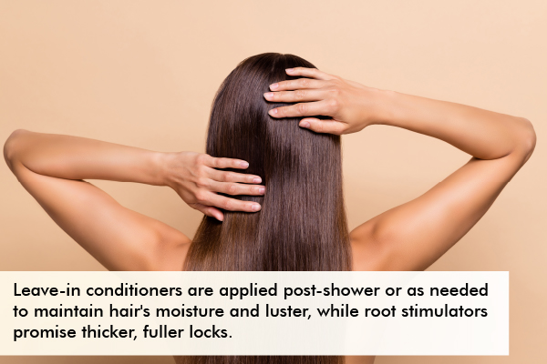 using leave-in conditioners on dry hair can help replenish moisture