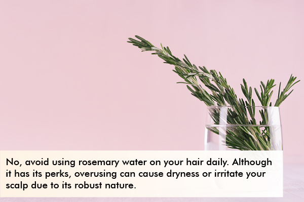 can you spray rosemary water on your hair every day?