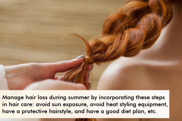 tips to manage hair loss during the summer