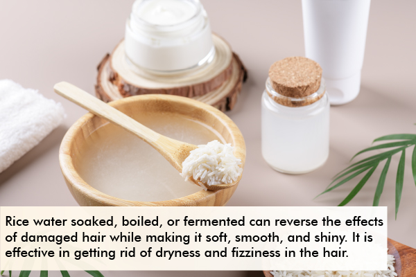 how to use rice water on wet hair?