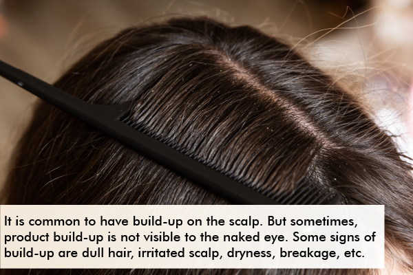 signs of product buildup on your scalp