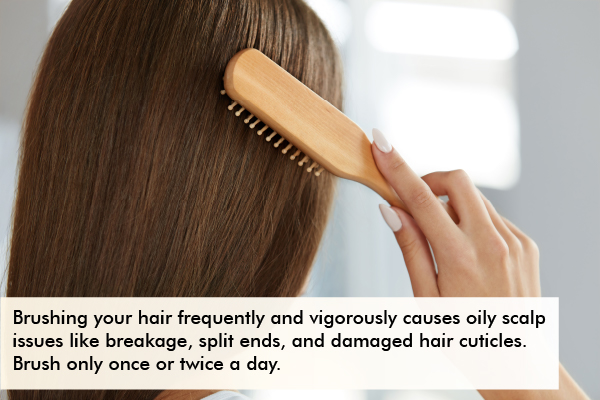 avoid excessive hair brushing to prevent oily scalp issues during the summer