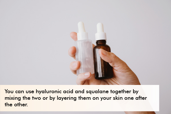 general queries related to using squalane and hyaluronic acid