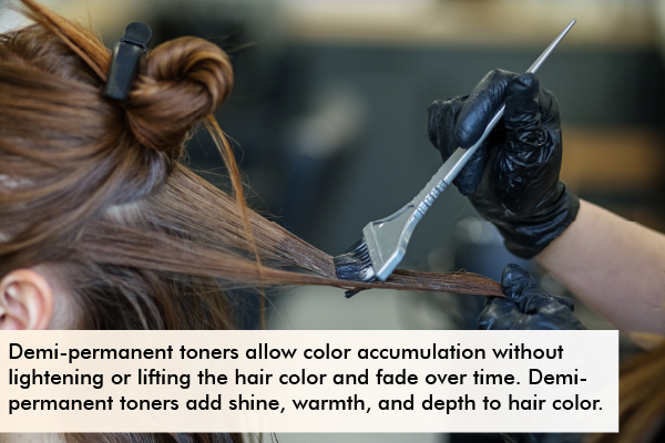 demipermanent toners for hair care