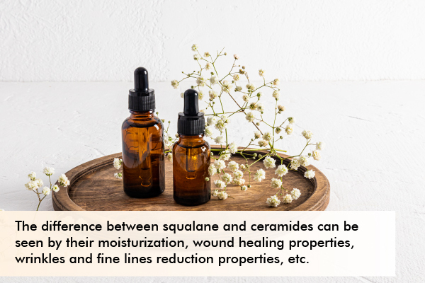 key differences between squalane and ceramides