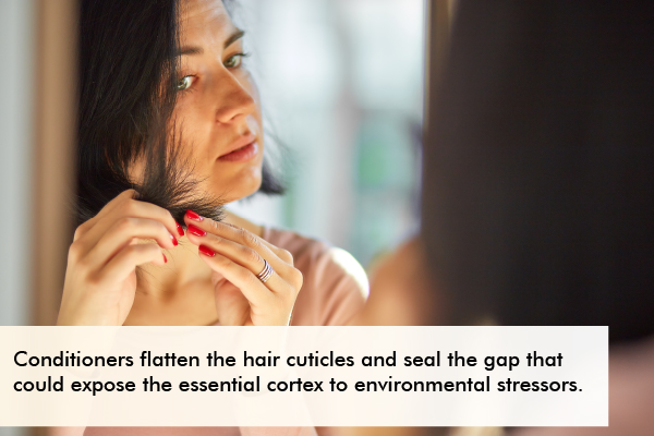 using a hair conditioner can help reduce hair damage (split ends)
