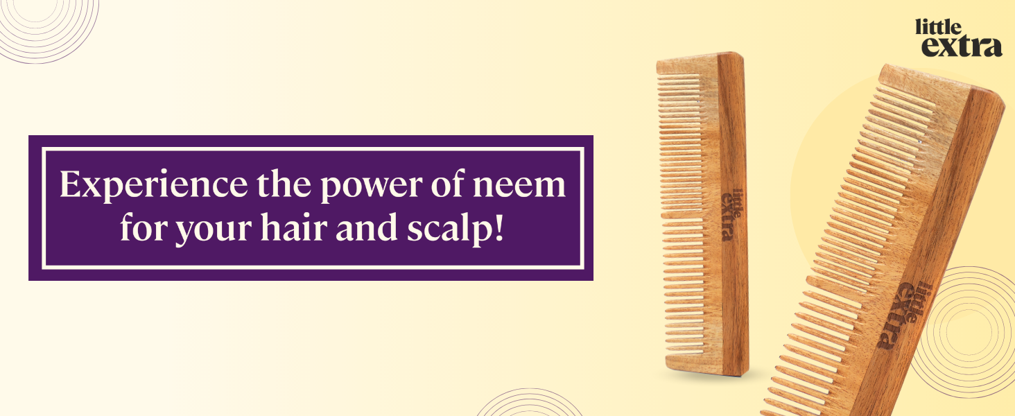 neem wood comb for healthy scalp